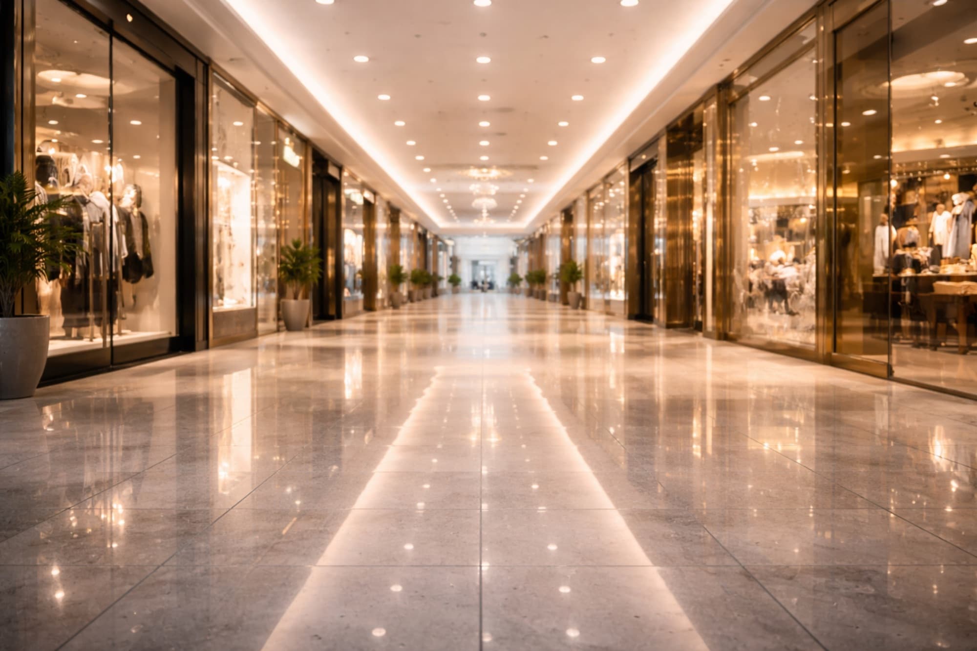 Mall corridor & frontage care.