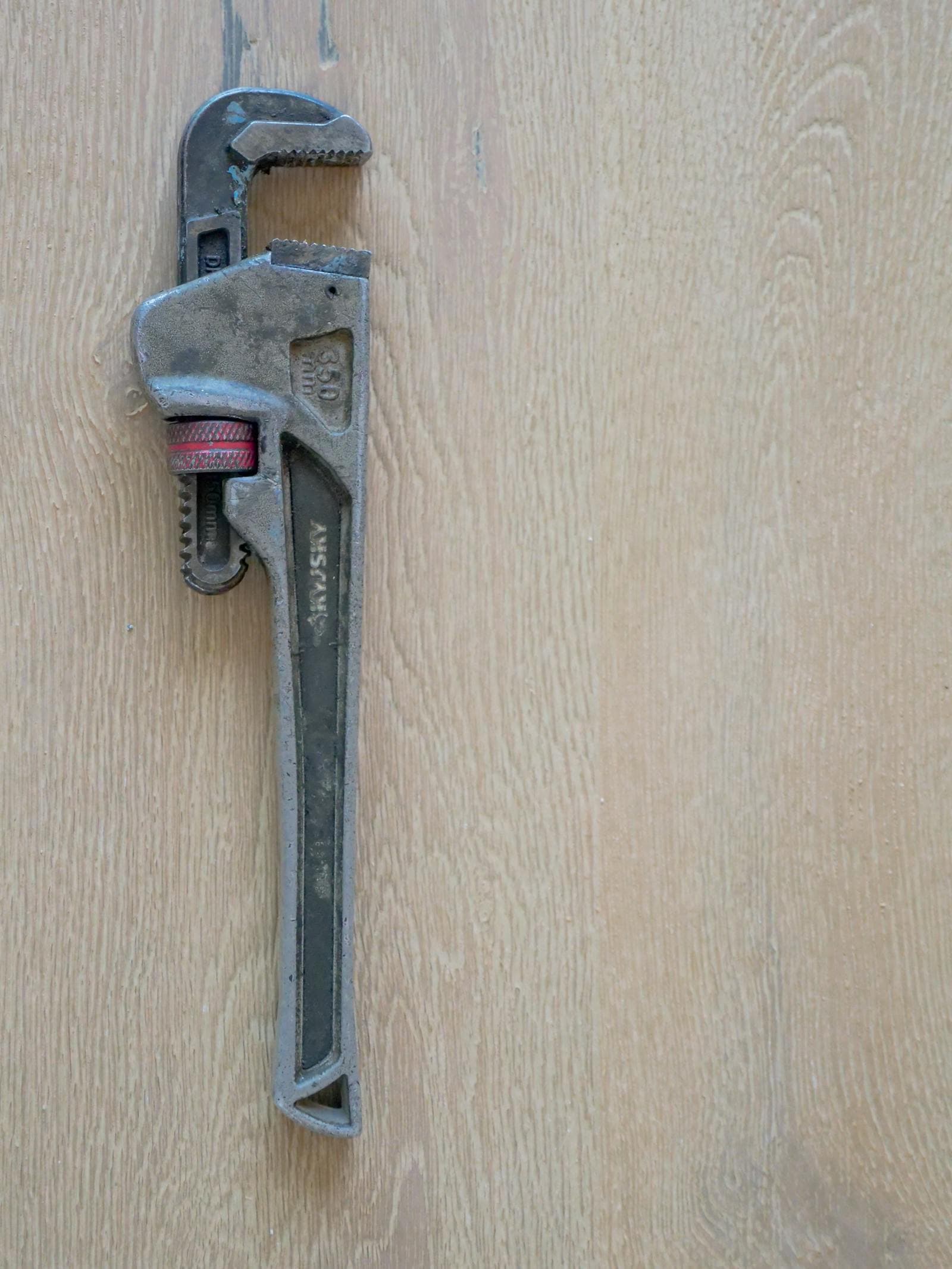 Close-up of softener valve assembly